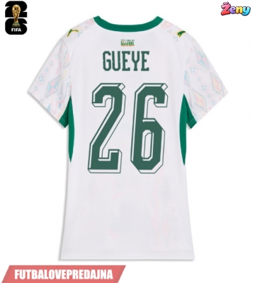 Lacne Ženy Futbalové dres Senegal Pape Gueye #26 MS 2026 Krátky Rukáv - Domáci